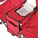Portable 4-Seat Camping Folding Chair with Cooler